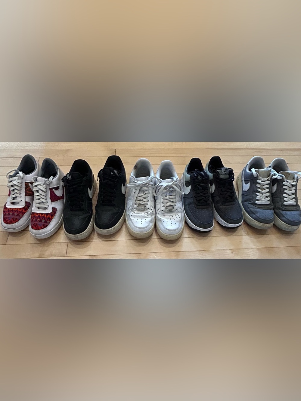 Nike Air Force 1 collection (see other listings for details on each pair)